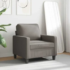 vidaXL Fauteuil 60 cm stof taupe