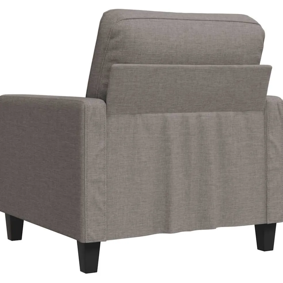 vidaXL Fauteuil 60 cm stof taupe