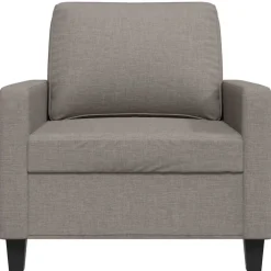 vidaXL Fauteuil 60 cm stof taupe