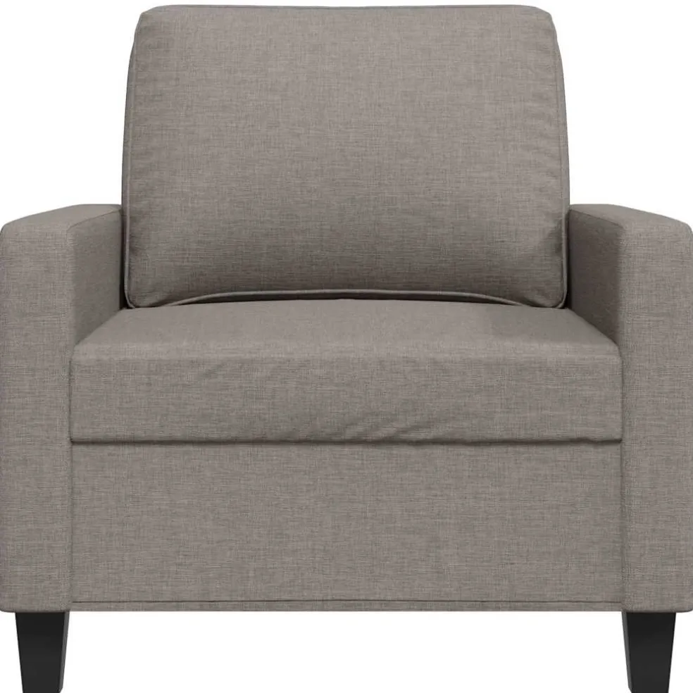 vidaXL Fauteuil 60 cm stof taupe
