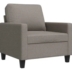 vidaXL Fauteuil 60 cm stof taupe