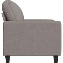 vidaXL Fauteuil 60 cm stof taupe