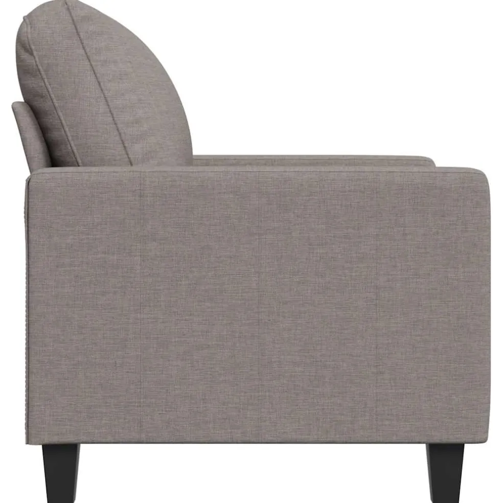 vidaXL Fauteuil 60 cm stof taupe