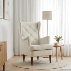 vidaXL Fauteuil Crèmekleurig Fluweel