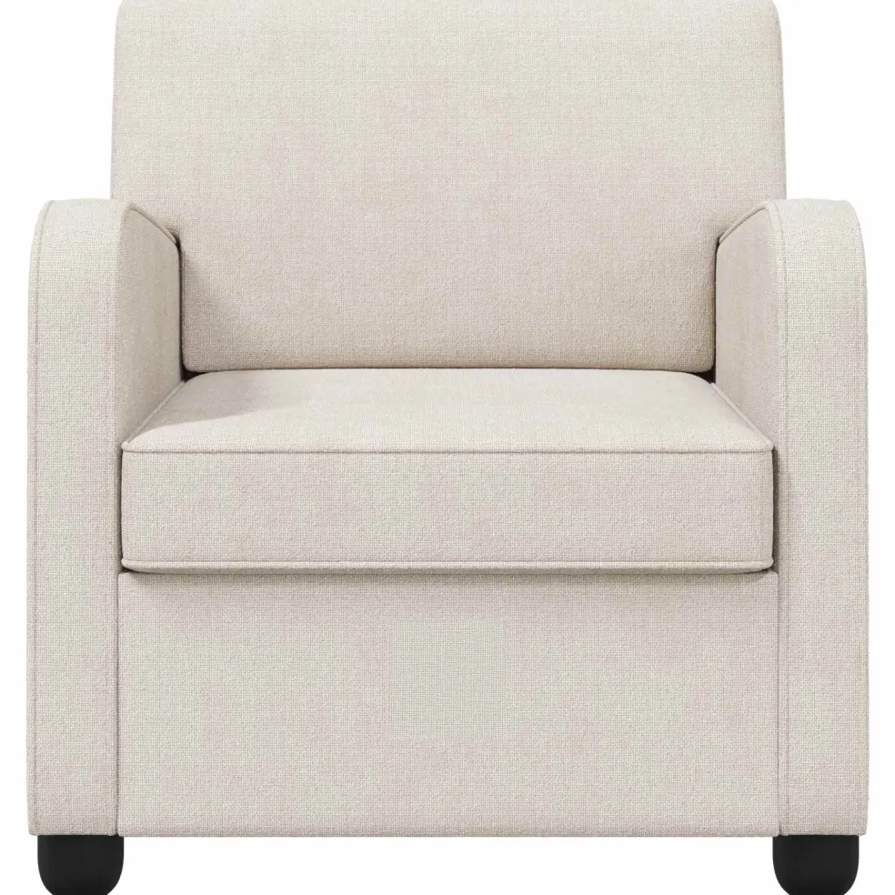 vidaXL Fauteuil Crèmekleurig Chenille
