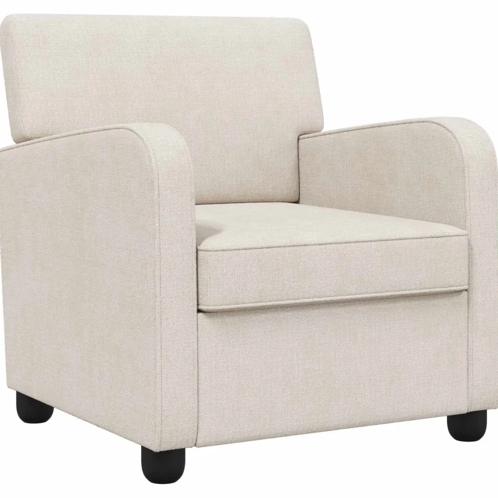 vidaXL Fauteuil Crèmekleurig Chenille