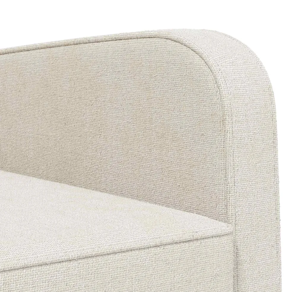 vidaXL Fauteuil Crèmekleurig Chenille