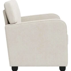 vidaXL Fauteuil Crèmekleurig Chenille