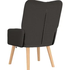 vidaXL Fauteuil Donkergrijs 63 x 67 x 94 cm Schapenstof en Triplex