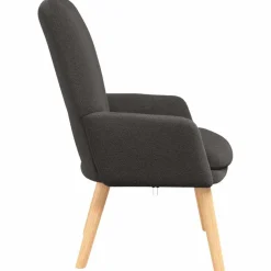 vidaXL Fauteuil Donkergrijs 63 x 67 x 94 cm Schapenstof en Triplex