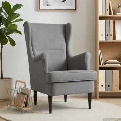 vidaXL Fauteuil Donkergrijs Fluweel