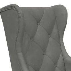 vidaXL Fauteuil Donkergrijs Fluweel