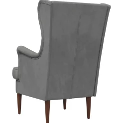vidaXL Fauteuil Donkergrijs Fluweel