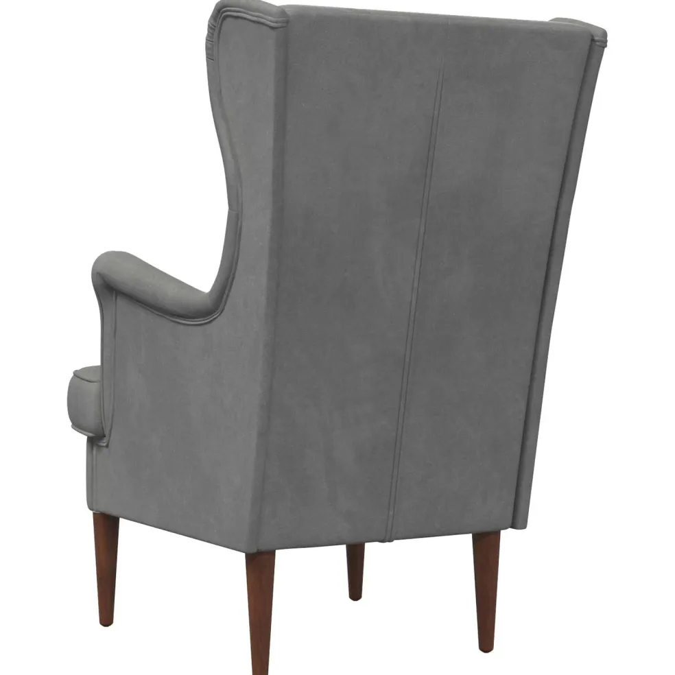 vidaXL Fauteuil Donkergrijs Fluweel