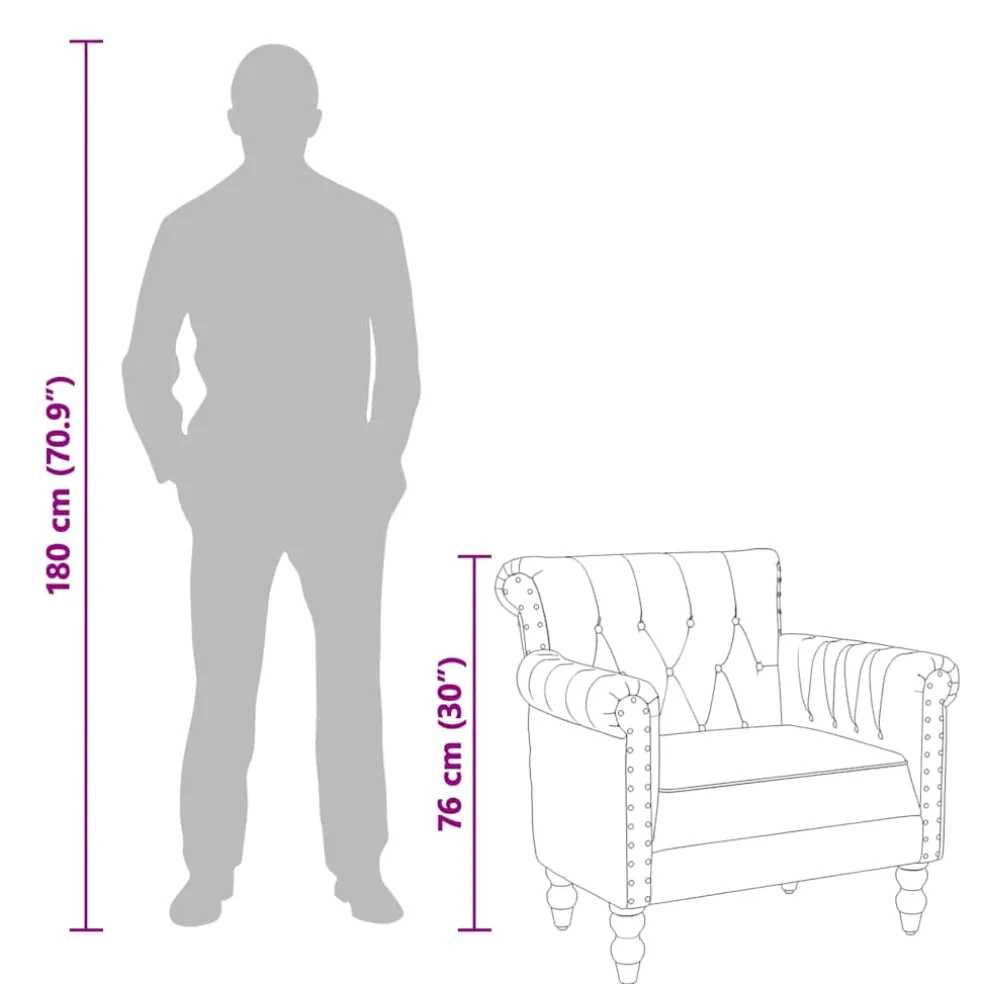 vidaXL Fauteuil echt geitenleer bruin