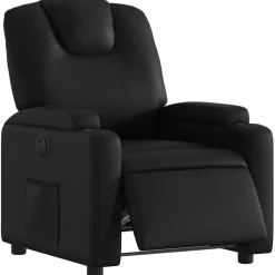 vidaXL Fauteuil elektrisch verstelbaar kunstleer zwart