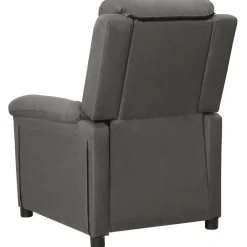 vidaXL Fauteuil elektrisch verstelbaar stof donkergrijs
