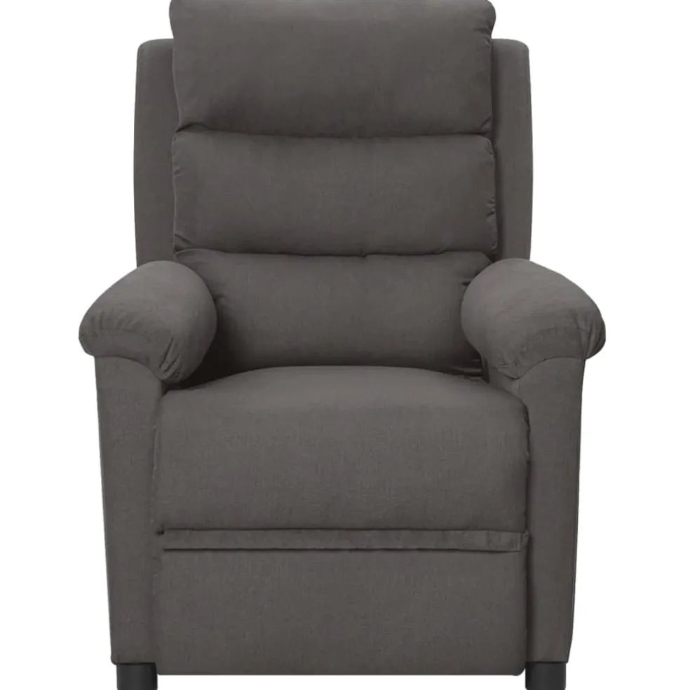 vidaXL Fauteuil elektrisch verstelbaar stof donkergrijs