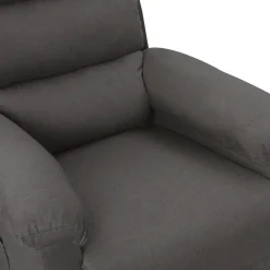 vidaXL Fauteuil elektrisch verstelbaar stof donkergrijs