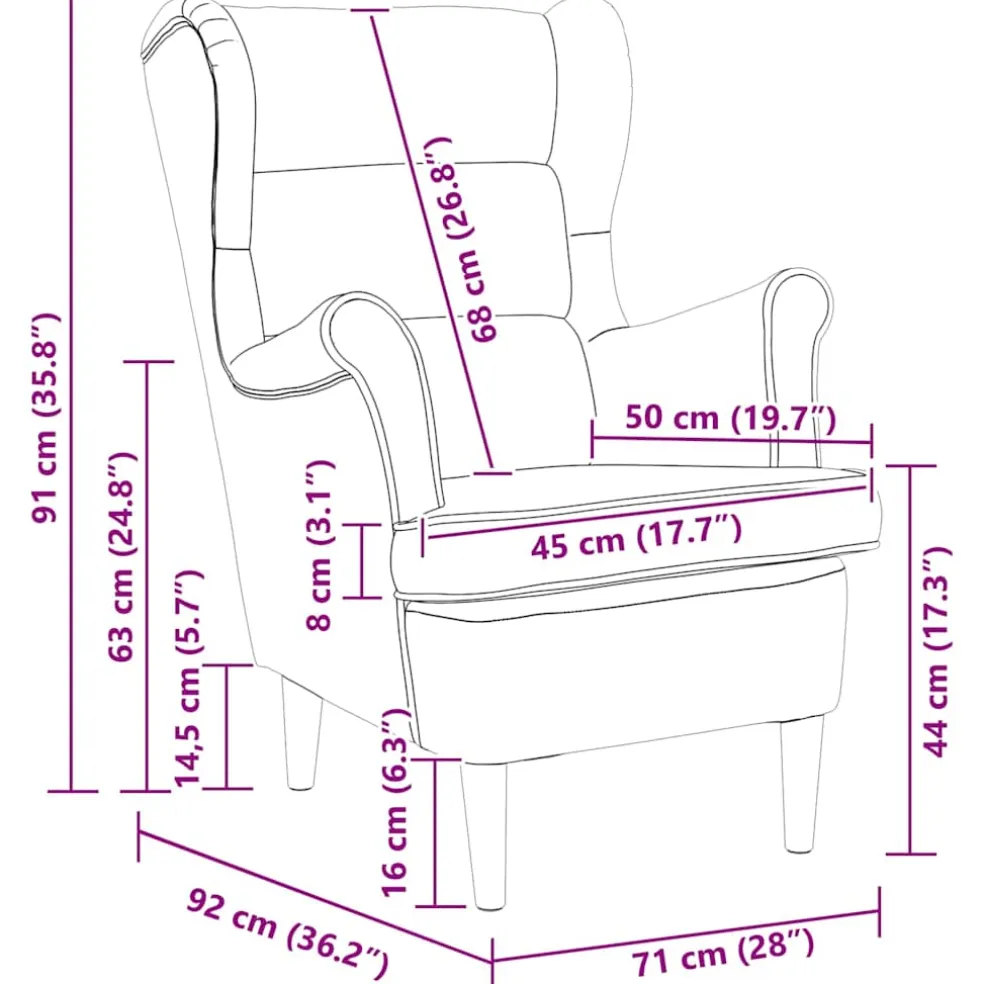vidaXL Fauteuil fluweel donkergrijs