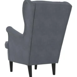 vidaXL Fauteuil fluweel donkergrijs