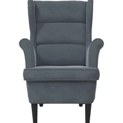 vidaXL Fauteuil fluweel donkergrijs