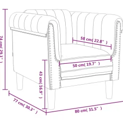 vidaXL Fauteuil fluweel geel