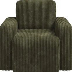 vidaXL Fauteuil Groen corduroy
