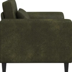 vidaXL Fauteuil Legergroen Nep Suede Leer