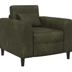 vidaXL Fauteuil Legergroen Nep Suede Leer