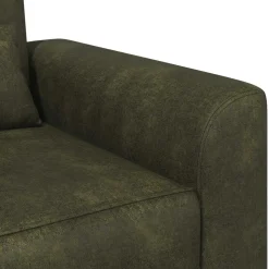 vidaXL Fauteuil Legergroen Nep Suede Leer