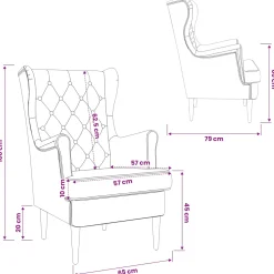 vidaXL Fauteuil Roze Fluweel