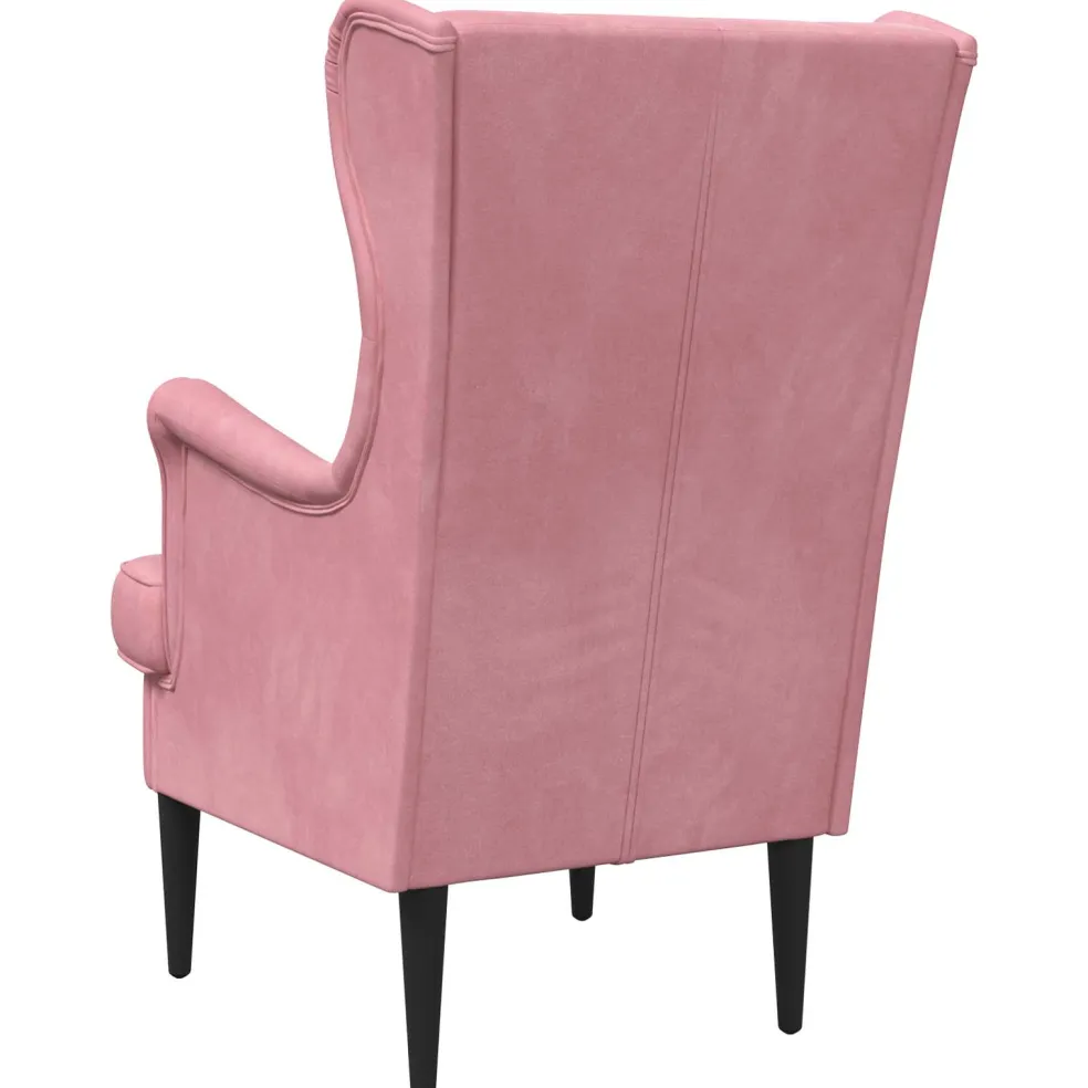 vidaXL Fauteuil Roze Fluweel