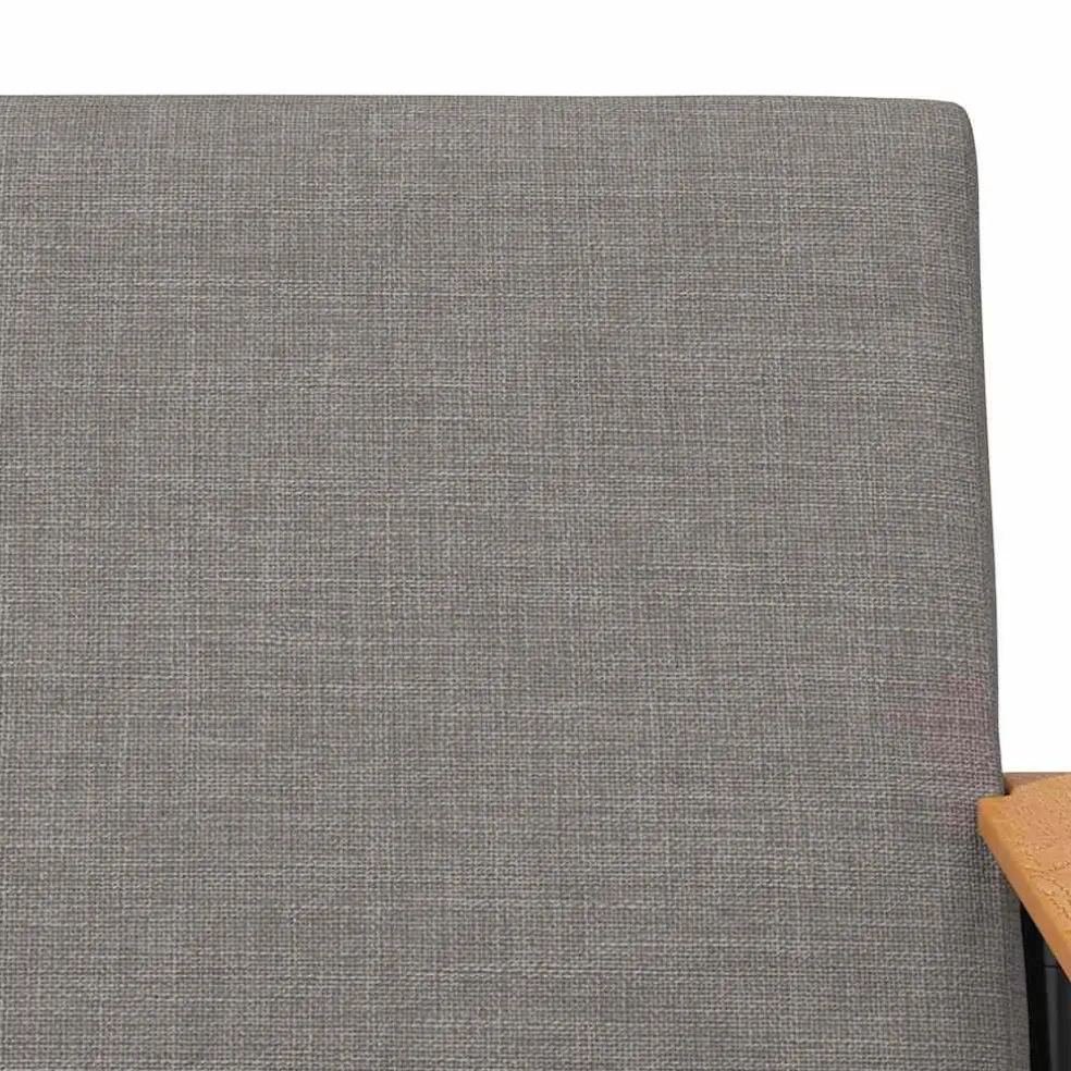 vidaXL Fauteuil Taupe Stof