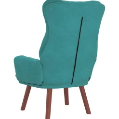 vidaXL Fauteuil Turquoise 69 x 74 x 93 cm Fluweel