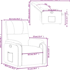 vidaXL Fauteuil verstelbaar microvezelstof zwart