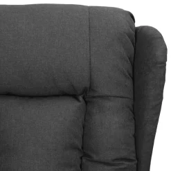 vidaXL Fauteuil verstelbaar stof donkergrijs