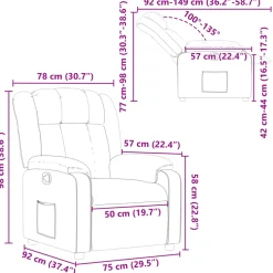 vidaXL Fauteuil verstelbaar kunstleer zwart