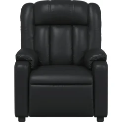 vidaXL Fauteuil verstelbaar kunstleer zwart