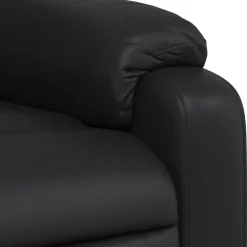 vidaXL Fauteuil verstelbaar kunstleer zwart
