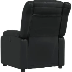 vidaXL Fauteuil verstelbaar kunstleer zwart
