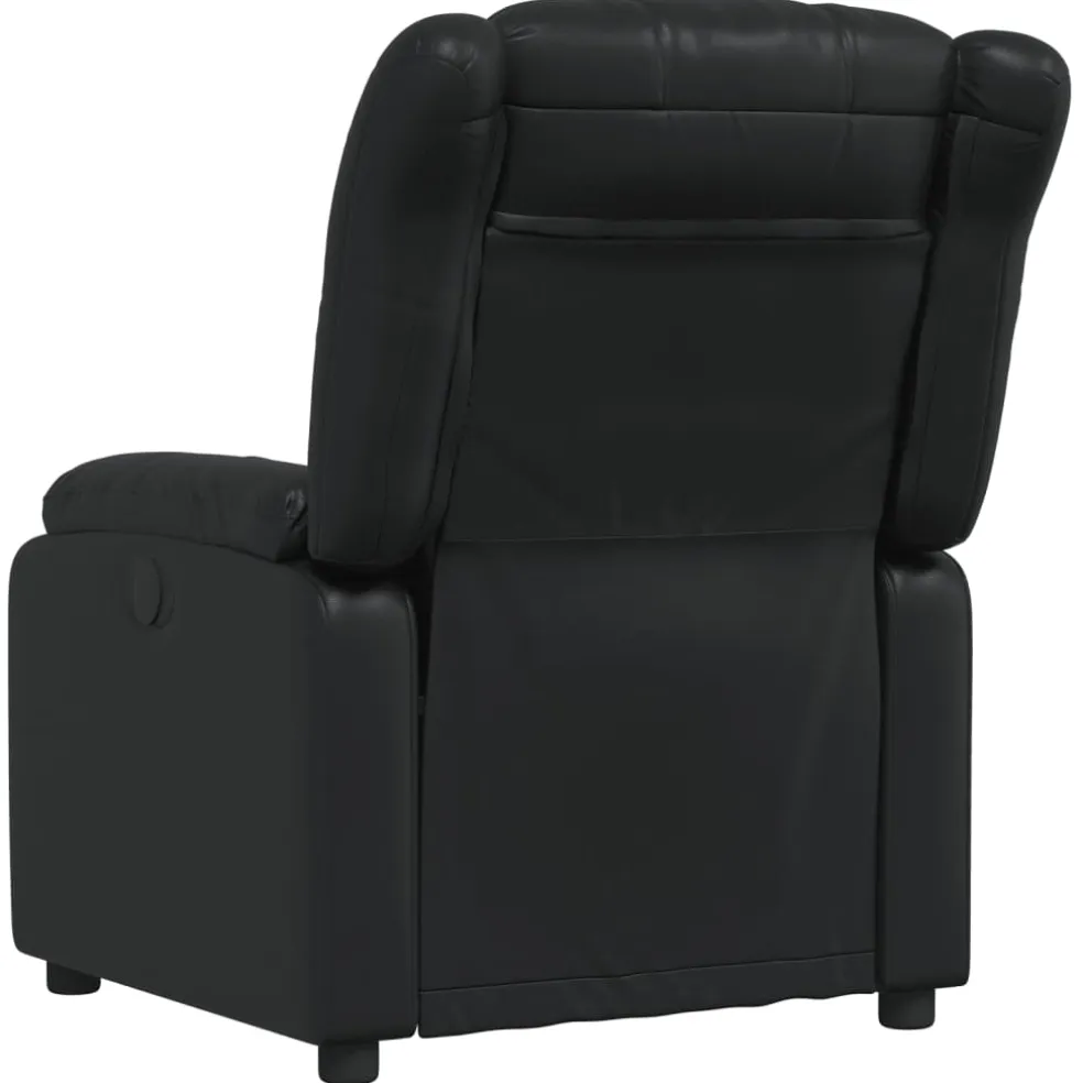 vidaXL Fauteuil verstelbaar kunstleer zwart