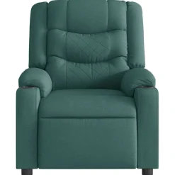 vidaXL Fauteuil verstelbaar stof donkergroen
