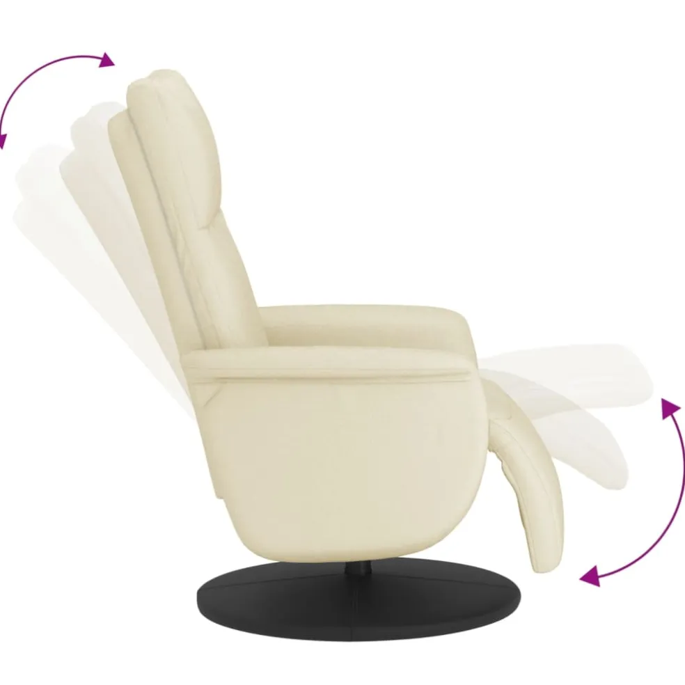vidaXL Fauteuil verstelbaar elektrisch stof bruin