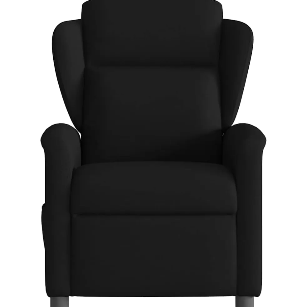 vidaXL Fauteuil verstelbaar stof zwart