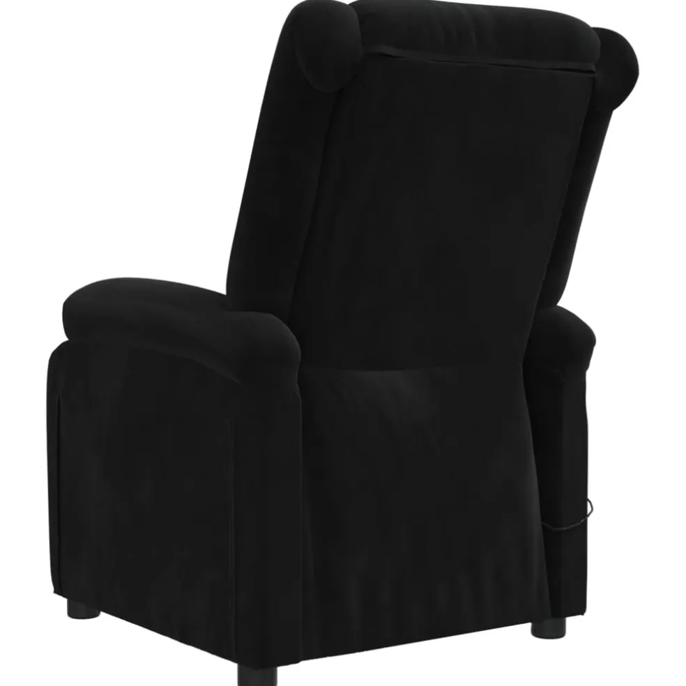 vidaXL Fauteuil verstelbaar elektrisch stof zwart