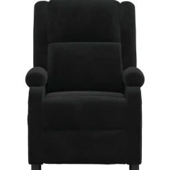 vidaXL Fauteuil verstelbaar elektrisch stof zwart