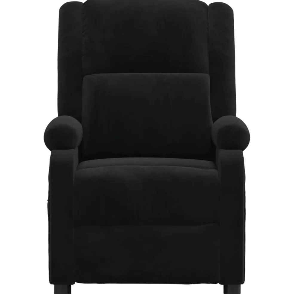 vidaXL Fauteuil verstelbaar elektrisch stof zwart