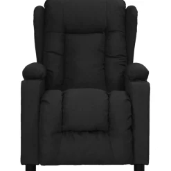 vidaXL Fauteuil verstelbaar stof zwart