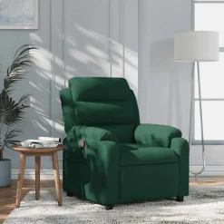 vidaXL Fauteuil verstelbaar fluweel donkergroen